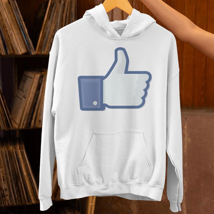 Thumbs Up Like Face Book Icon Unisex Hoodie