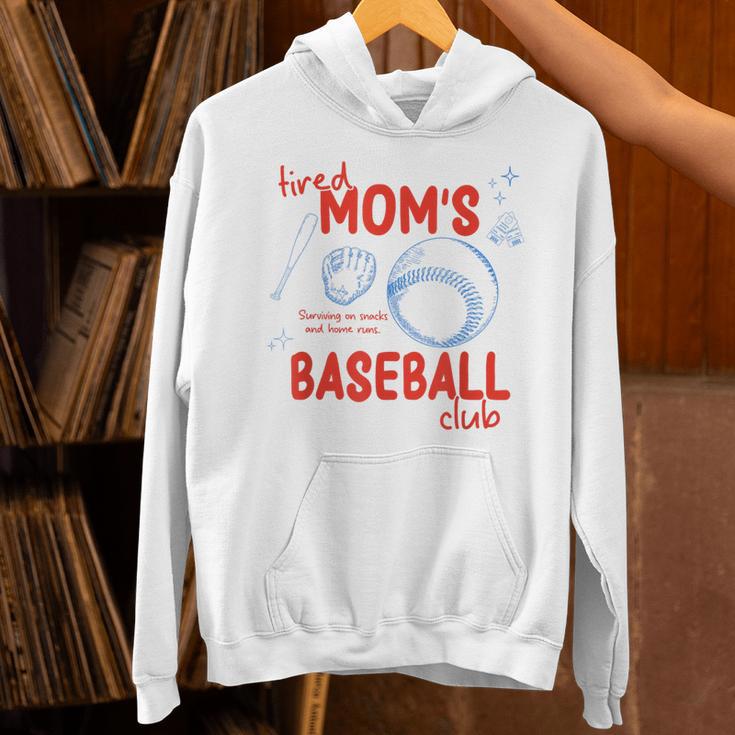 Tired Baseball Mom Club Baseball Mama Mother's Day Unisex Hoodie Tired Baseball Mom Club Baseball Mama Mother's Day Unisex Hoodie