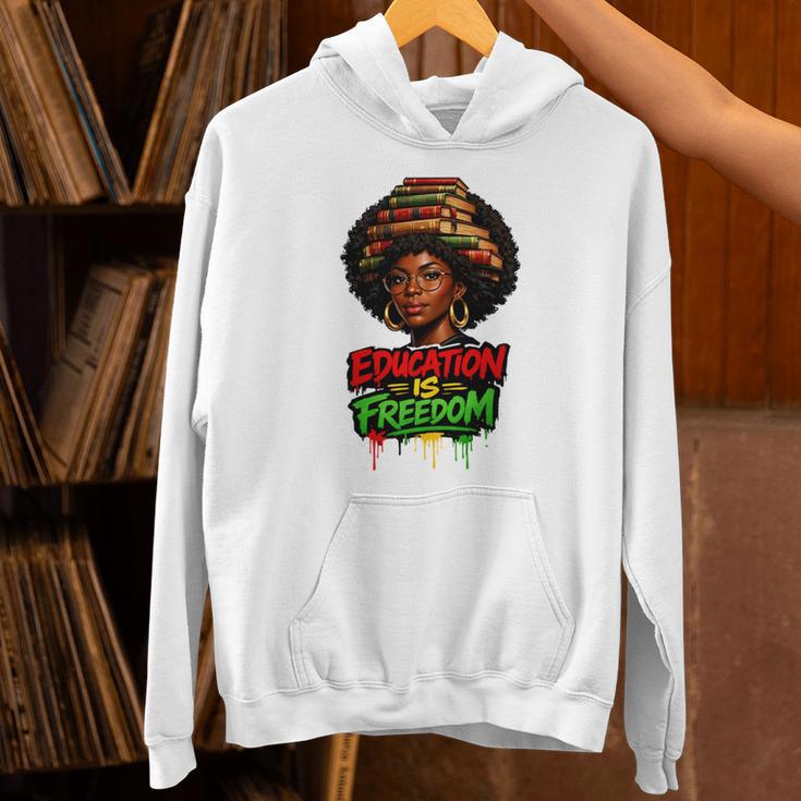 History Education Is Freedom Books Teacher Women Girls Unisex Hoodie