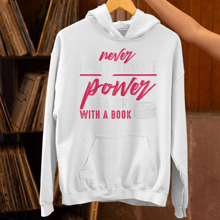 Never Underestimate The Power Of A Girl With A Book Read Unisex Hoodie Never Underestimate The Power Of A Girl With A Book Read Unisex Hoodie
