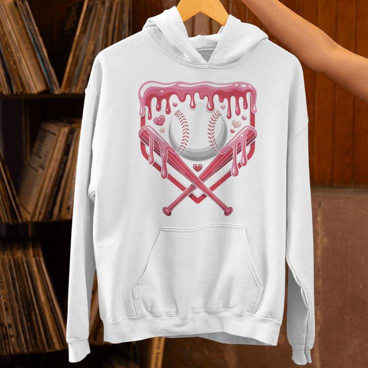 Valentines Baseball Boys Ice Cream Drip Heart Youth Kids Unisex Hoodie Valentines Baseball Boys Ice Cream Drip Heart Youth Kids Unisex Hoodie