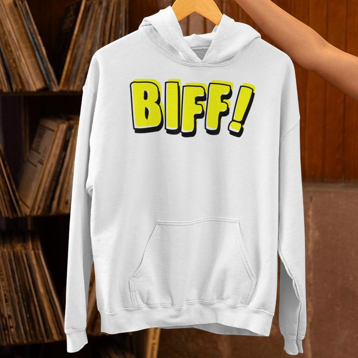 Vintage Comic Book Style Sound Effect Biff Unisex Hoodie