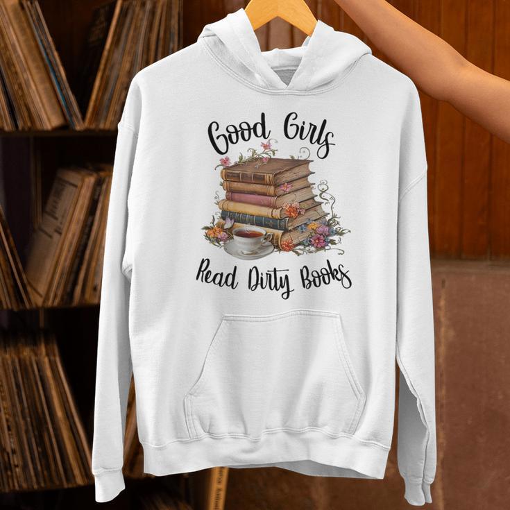 Vintage Fantasy Romance Lover Good Girls Read Dirty Books Unisex Hoodie