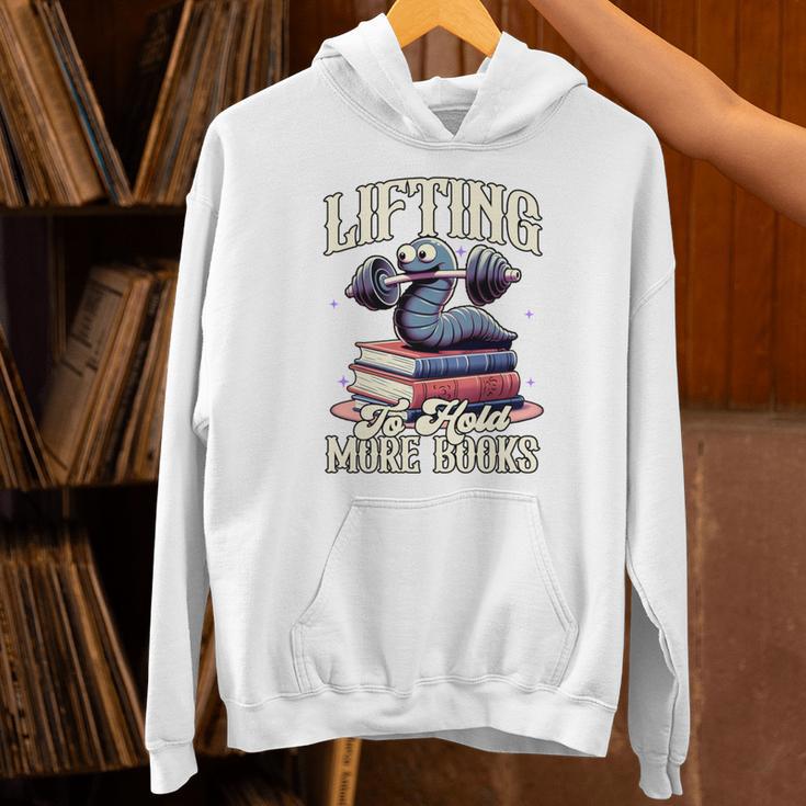 Weightlifting Book Lover Bookworm Lifting To Hold More Books Unisex Hoodie
