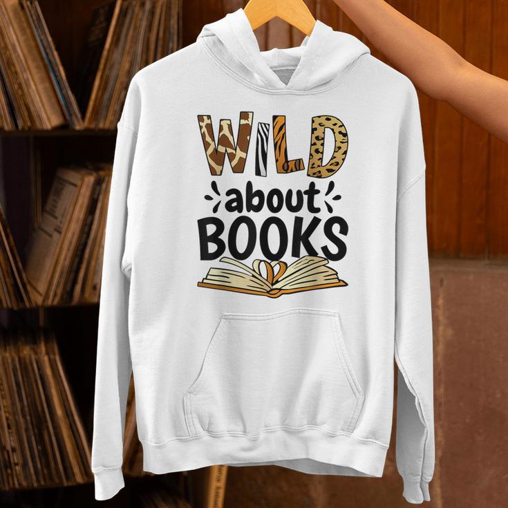 Wild About Books Booklover & Bibliophile Unisex Hoodie