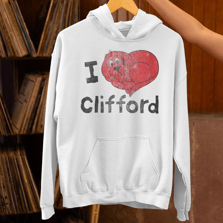 Women's Clifford The Big Red Dog I Heart Clifford Childrens Books Unisex Hoodie Women's Clifford The Big Red Dog I Heart Clifford Childrens Books Unisex Hoodie