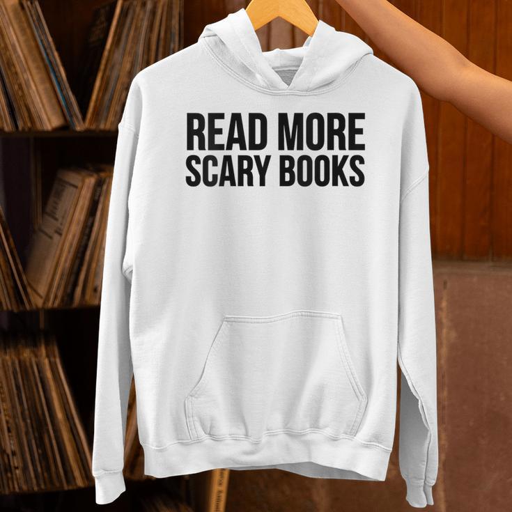 Women's Read More Scary Books Reading Lover Unisex Hoodie