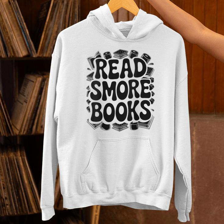 Women's Read Smore Books Camping Reading Unisex Hoodie