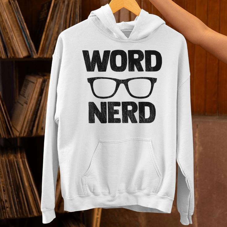 Word Nerd Book Reading Book Worm Unisex Hoodie