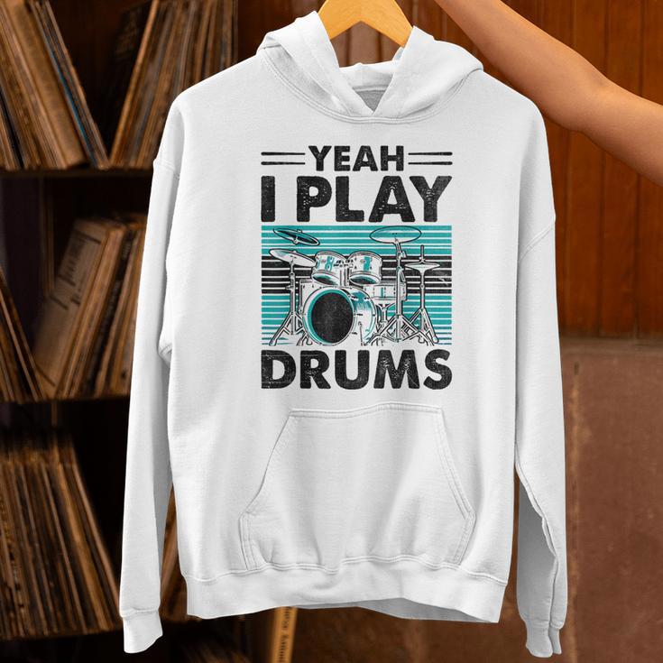 Yeah I Play Drums Drummer Play Drumming パーカー