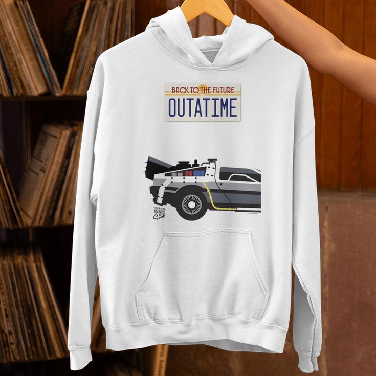 バック・トゥ・ザ・フューチャー Outatime ナンバープレート 長袖tシャツ パーカー