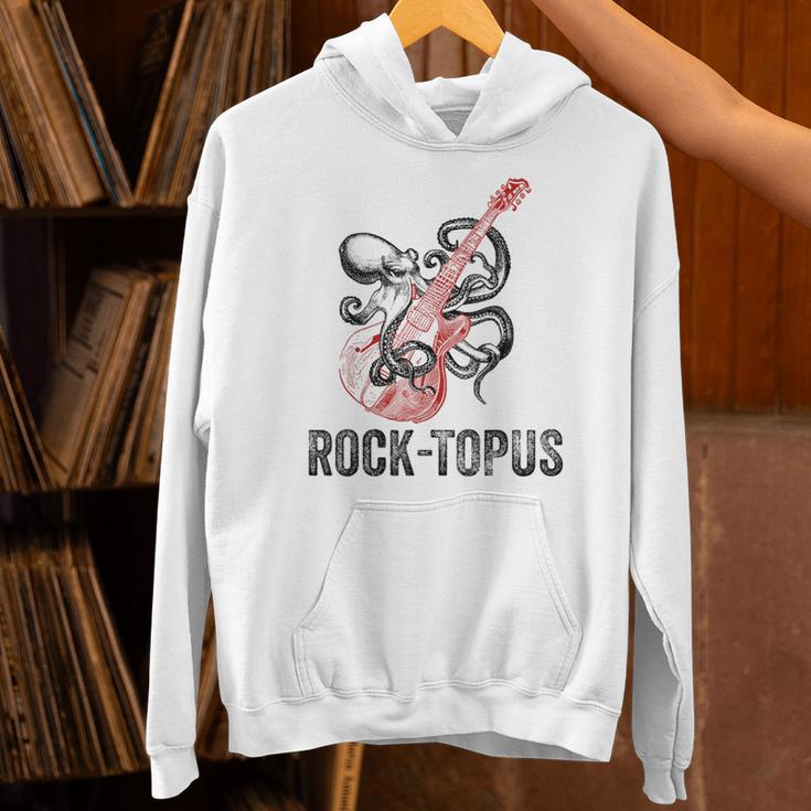 レトロ オクトパス クラーケン ギターを弾く Rock-Topus ギタリスト パーカー
