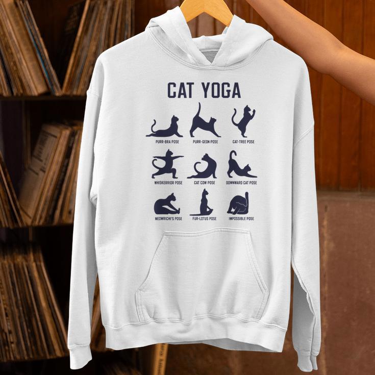 猫のヨガのポーズ パーカー