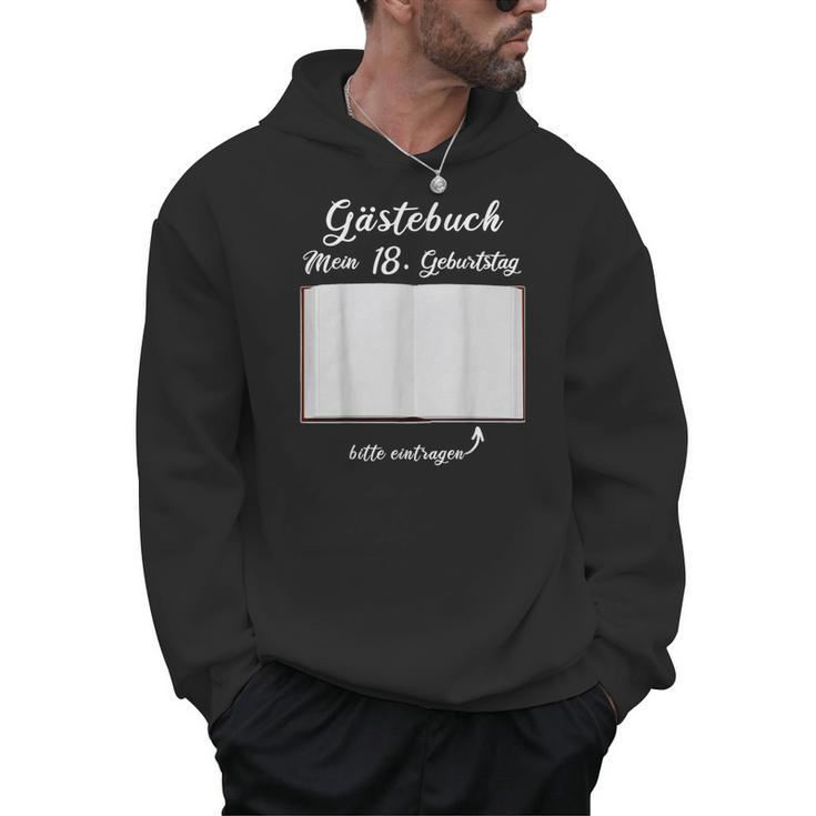 18th Birthday Guestbook Record Hie Party Men Hoodie