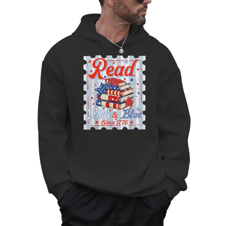 4th Of July Patriotic Read Blue Books Men Women Kid Men Hoodie