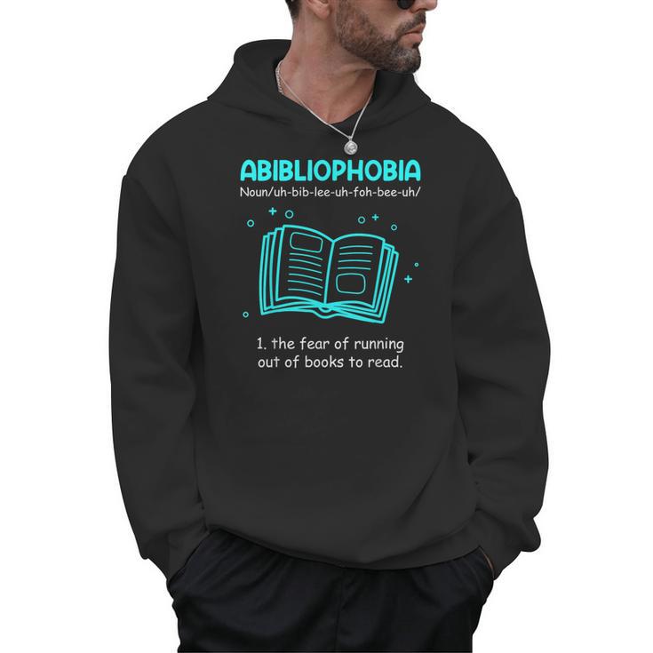 Abibliophobia Abibliophobie Definition Books Men Hoodie