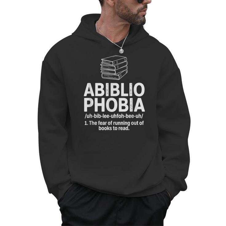 Abibliophobia Reading Fear Of No Books Definition Men Hoodie