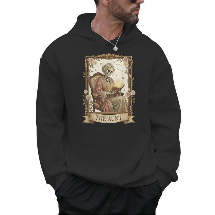 The Aunt Tarot Card Women Skeleton Aunty Book Lover Men Hoodie