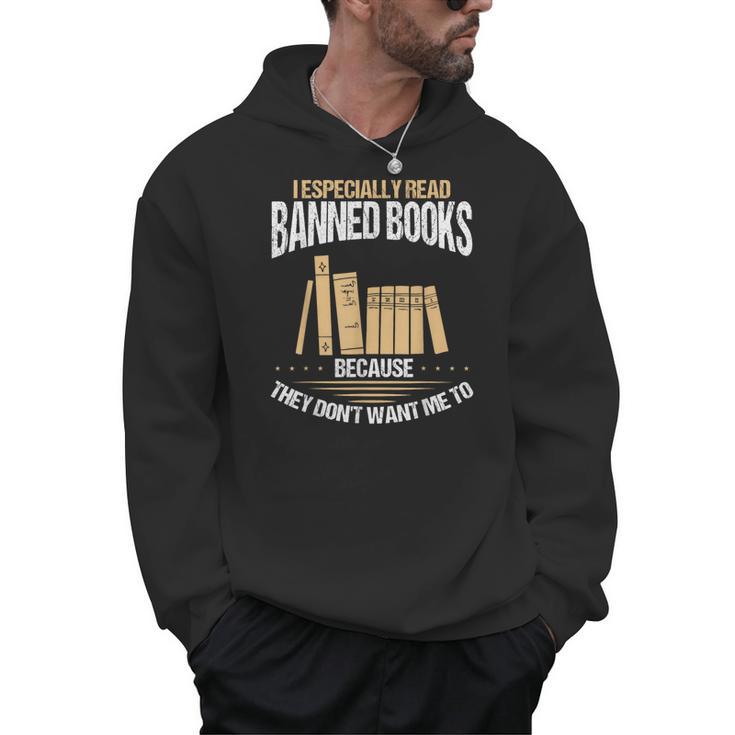 Banned Book Set Book Lover Banned Book List Librarian Men Hoodie