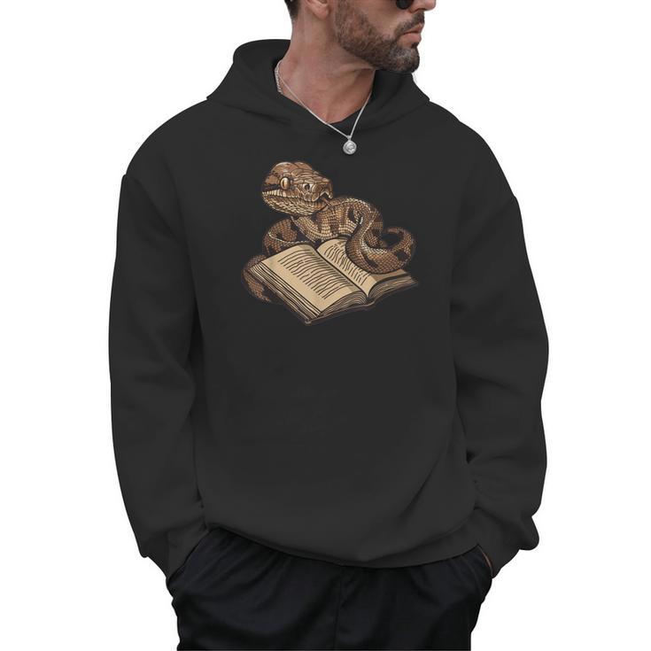 Boa Constrictor Reading A Book Men Hoodie