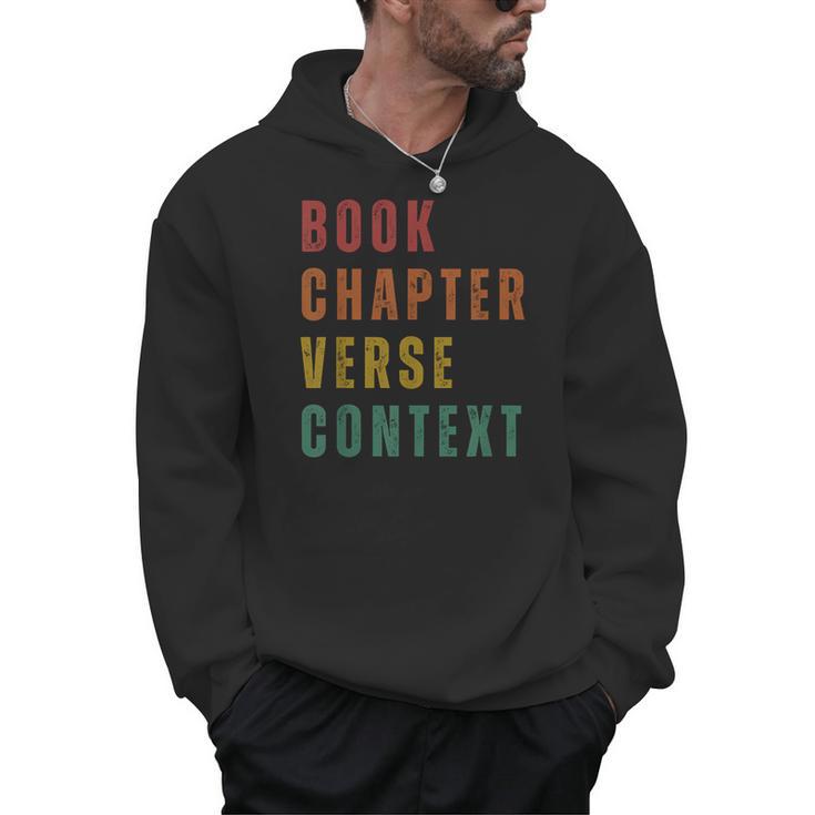 Book Chapter Verse Context Men Hoodie