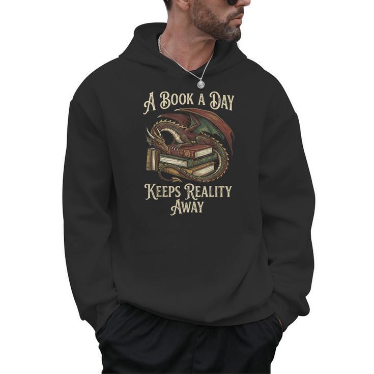 A Book A Day Keeps Reality Away Men Hoodie