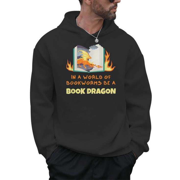 Book Dragon Librarian Book Lovers Men Hoodie