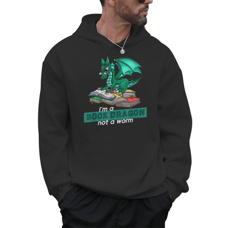 Im A Book Dragon Not A Worm Dragon Men Hoodie