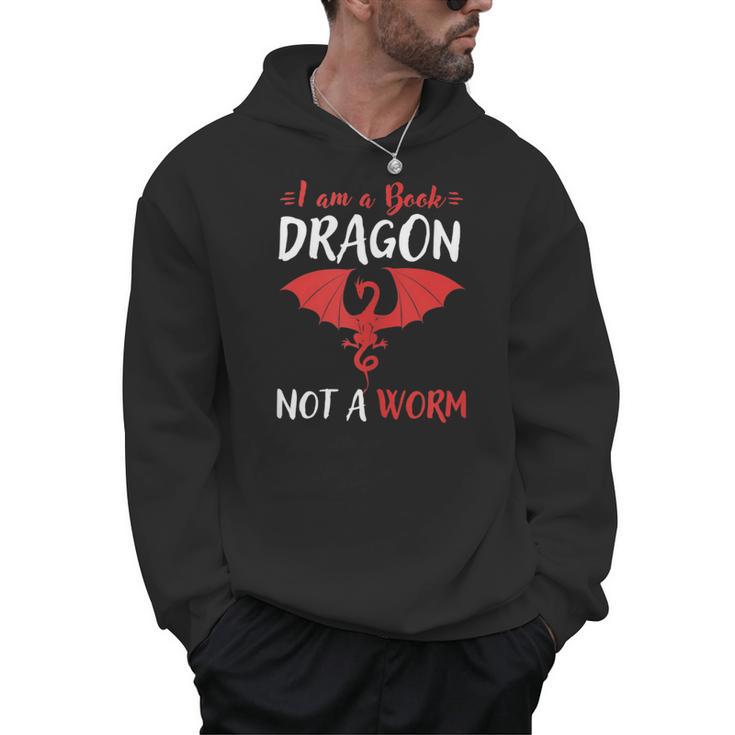 I Am A Book Dragon Not A Worm Men Hoodie