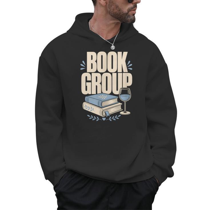 Book Group Reader Club Crew Cozy Nights Book Club Men Hoodie