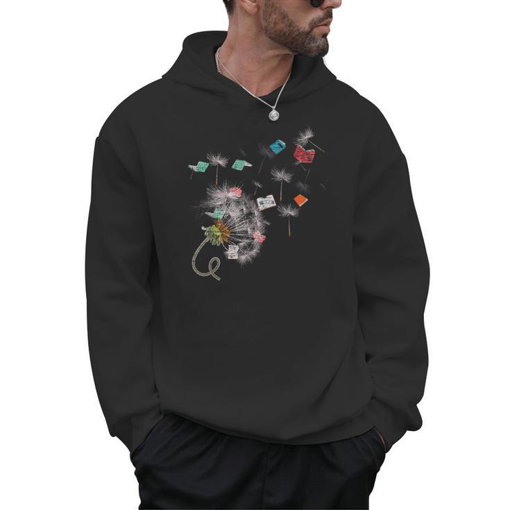 Book Librarian Dandelion Book Reading Men Hoodie