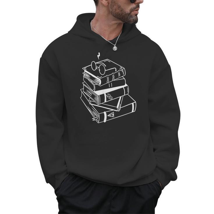 Book Lover Magical Wizard Christmas Reading Fan Men Hoodie