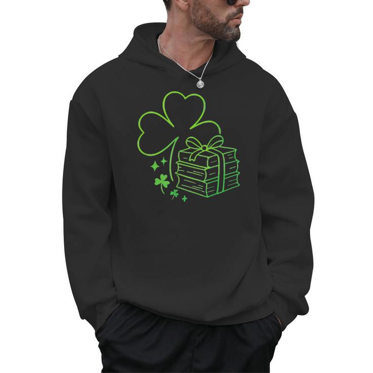 Book Lover St Patrick Day Librarian Teacher St Paddys Men Hoodie
