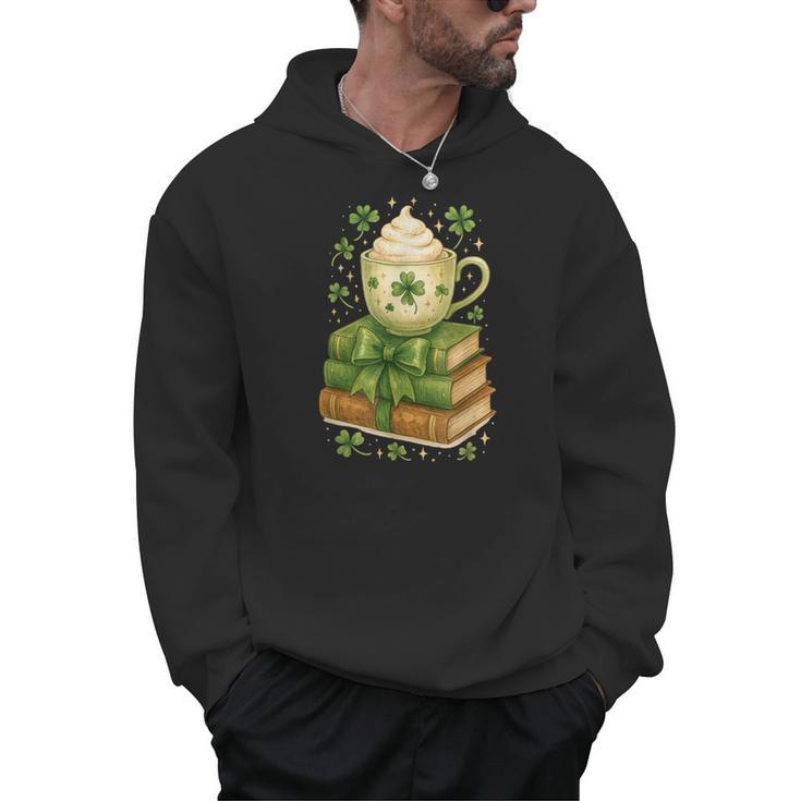 Book Lover St Patricks Day Teacher Cosy Librarycore Men Hoodie