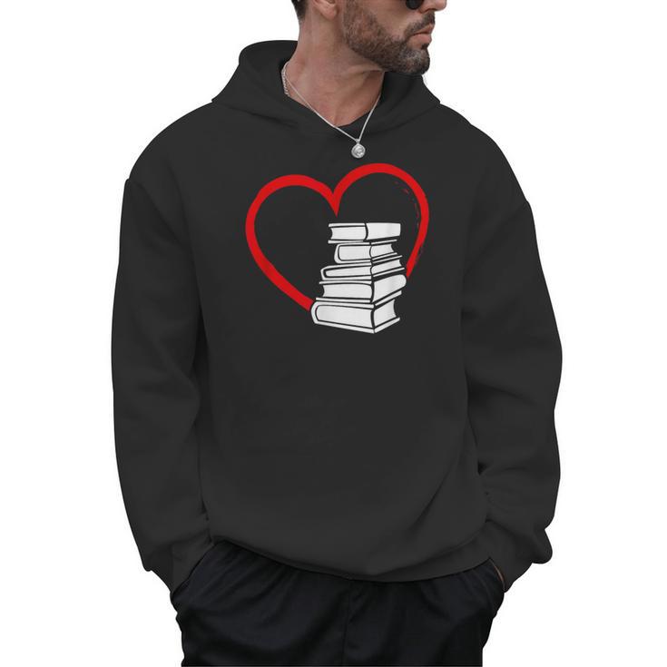 Book Nerd's Book Lover's Valentine's Day Men Hoodie