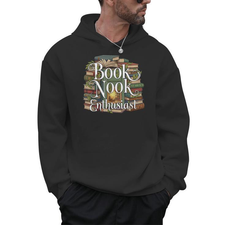 Book Nook Enthusiast Cozy Library Reader Collector Men Hoodie