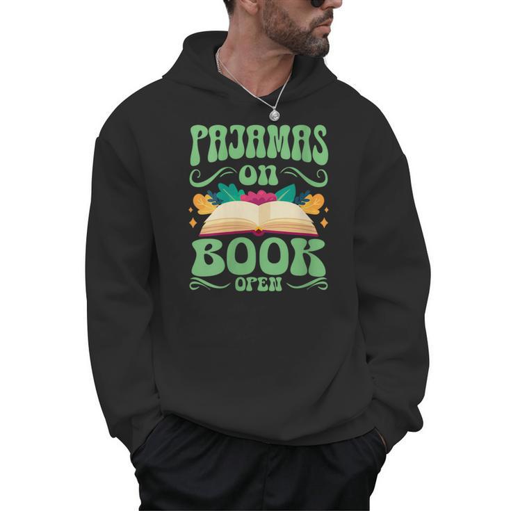 Book And Pajama Pajamas On Book Open Men Hoodie