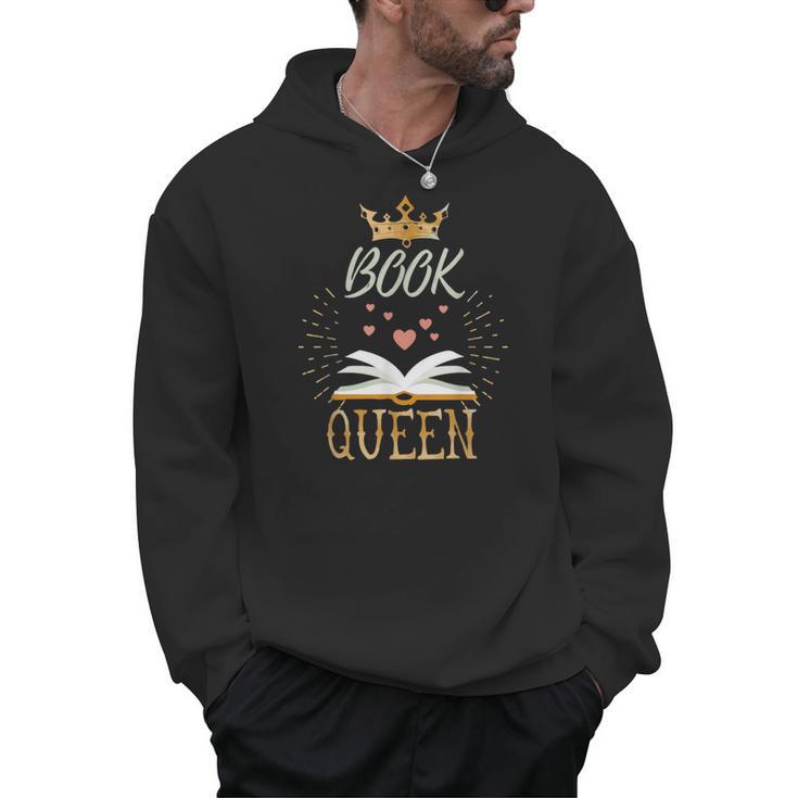 Book Queen Book Lovers Bookworm Reading Novelty Shirt Men Hoodie