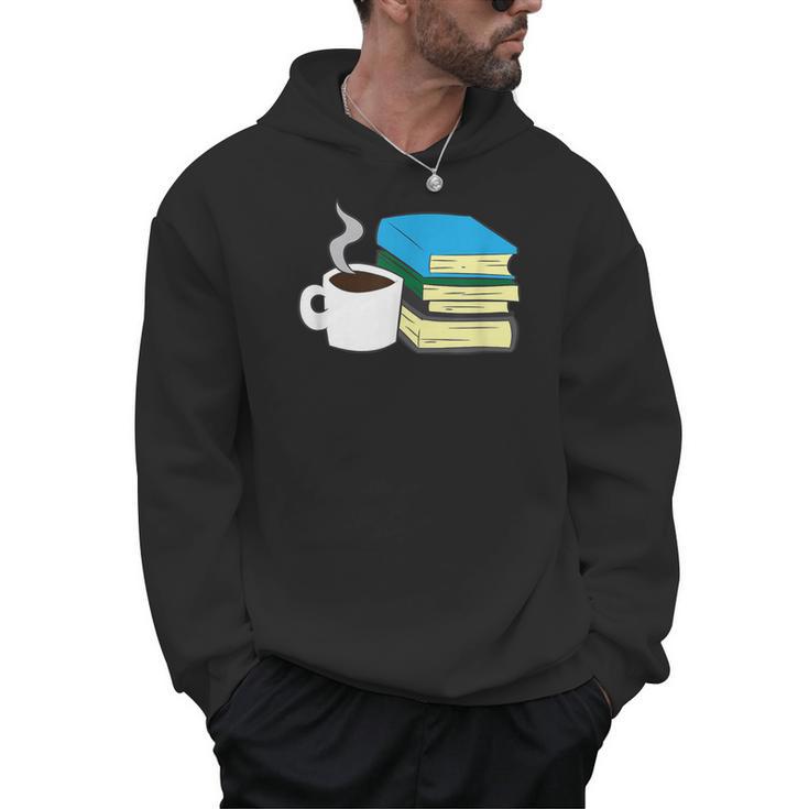 Book Reading And Coffee Books And Coffee Men Hoodie