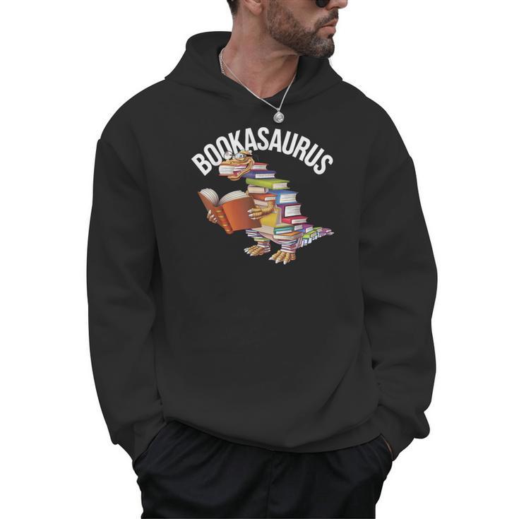 Book Reading Dinosaur T-Rex Dino Bookworm Men Hoodie