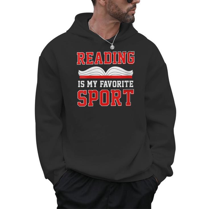 Book Reading Reading Is My Favorite Sport Men Hoodie