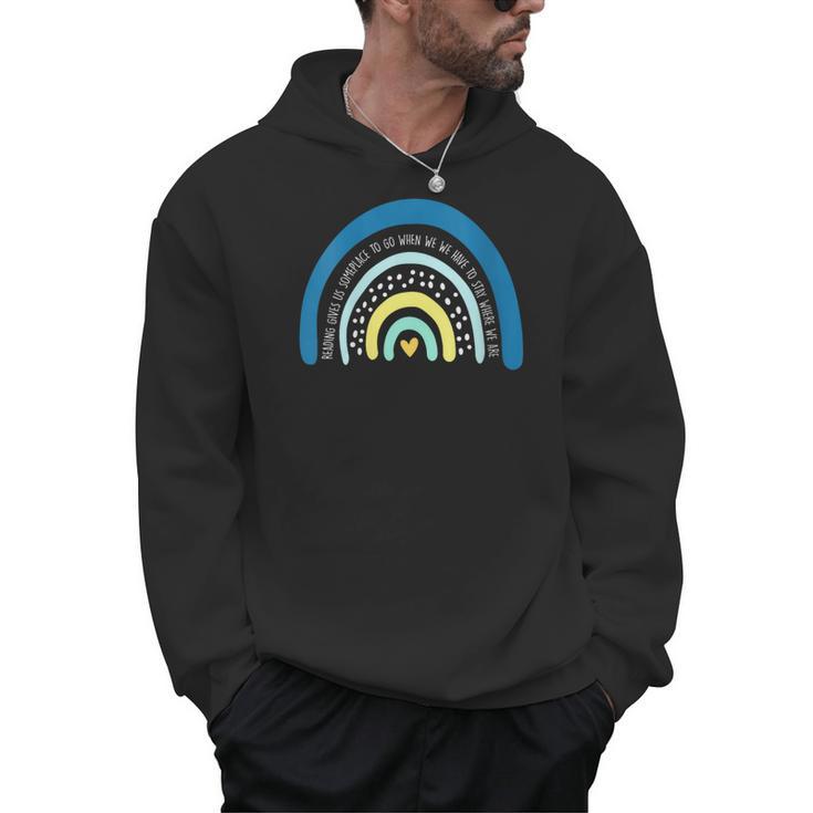 Book Reading Reading Gives Us Someplace To Go Men Hoodie