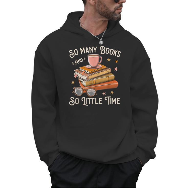 Book Reading Kafee Librarian Vele Books And Little Time Men Hoodie