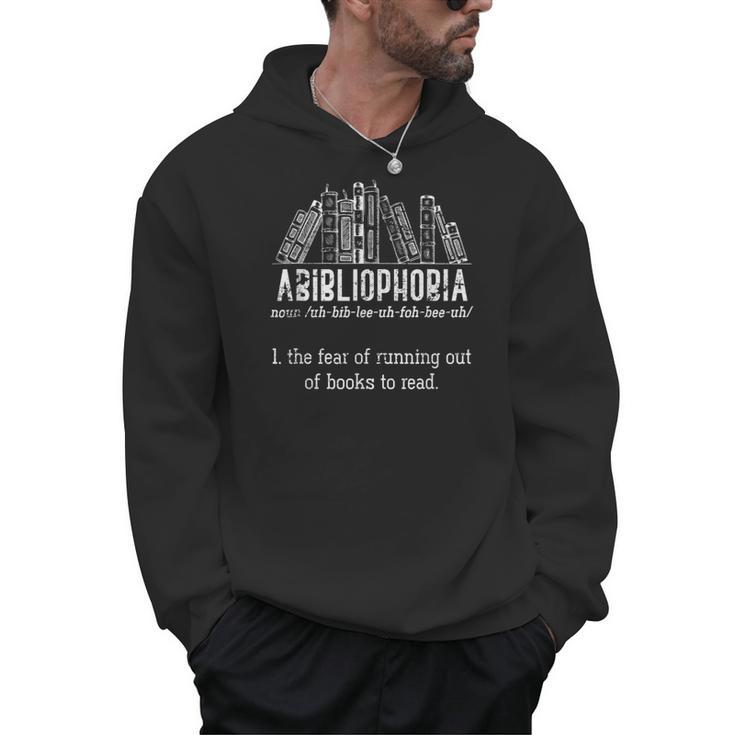 Book Reading Lover Bookworm Abibliphobia Reading Men Hoodie