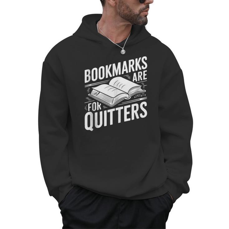 Bookmarks Quote Library Book Reader Men Hoodie