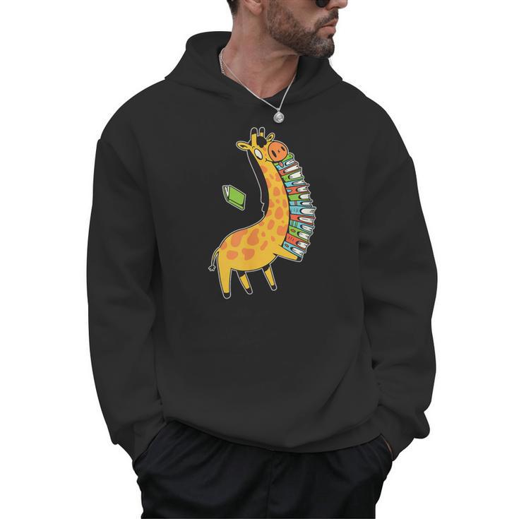 Books & Giraffe Men Hoodie