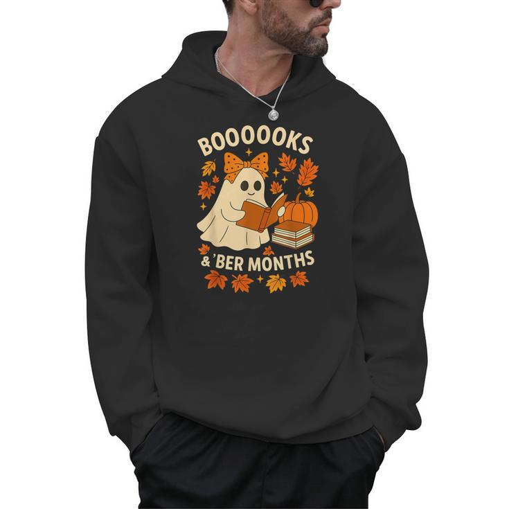 Books And BER Months Fall Librarian Reading Halloween Men Hoodie