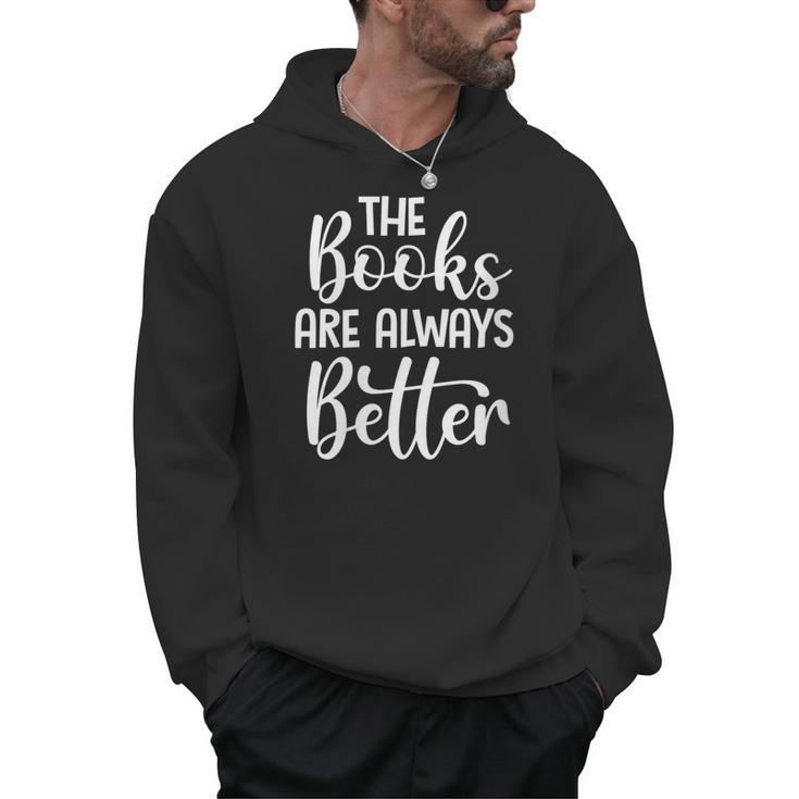 Books Book Reading Reader Bookworm Librarian Men Hoodie