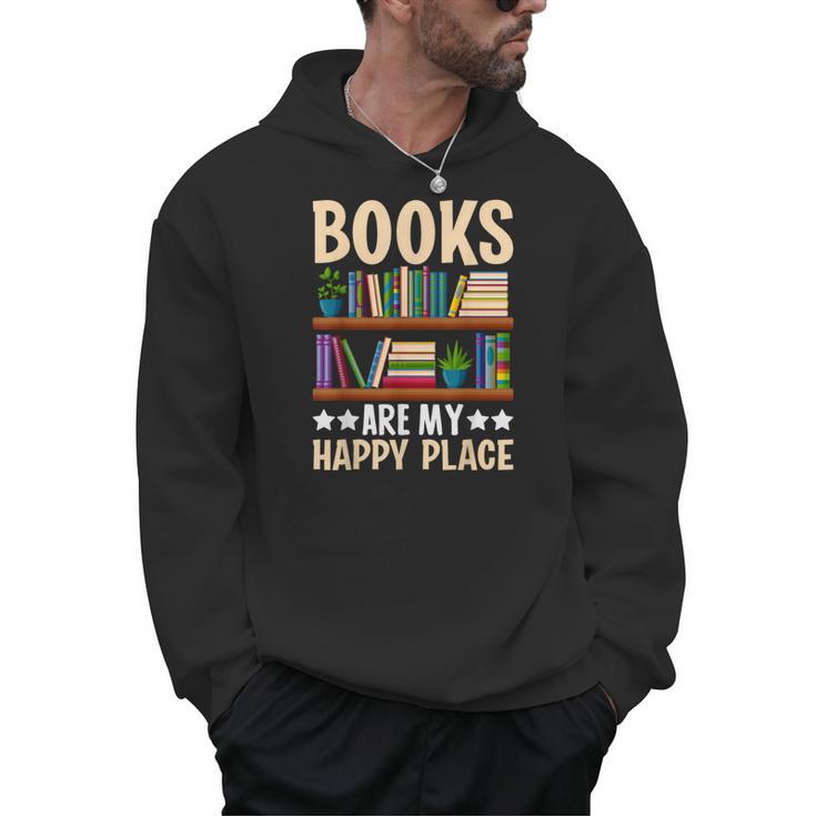 Books Are My Happy Place Men Hoodie