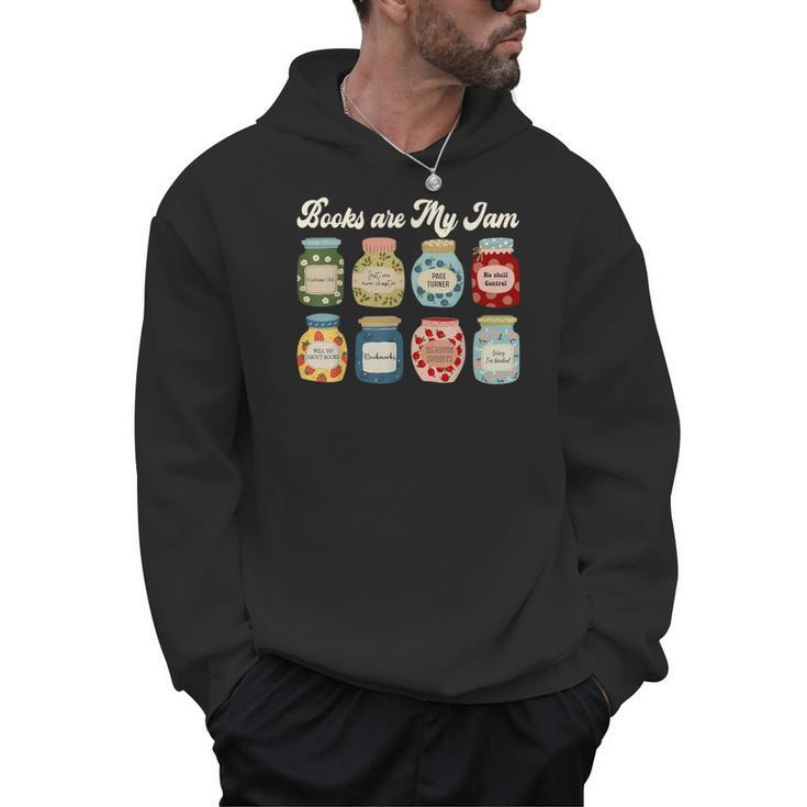 Books Are My Jam Shirt Book Lover Reader Reading Teacher Men Hoodie